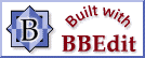 Built WITH BBEDIT