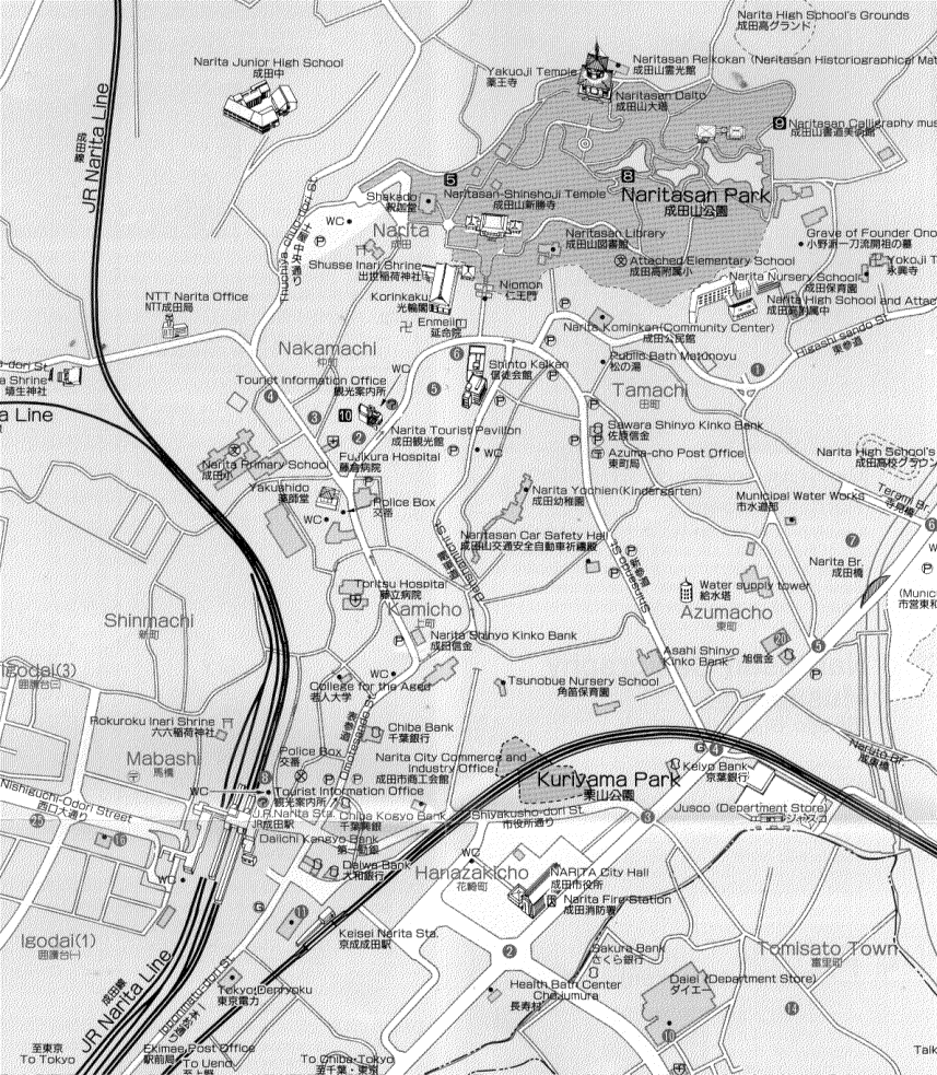 Narita City Map